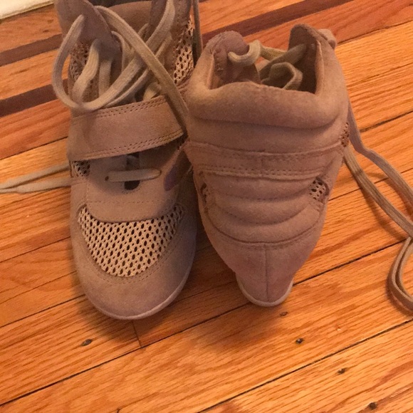 USA High Heel Wedged Sneakers Limited Ed Sz 7 - Picture 3 of 6